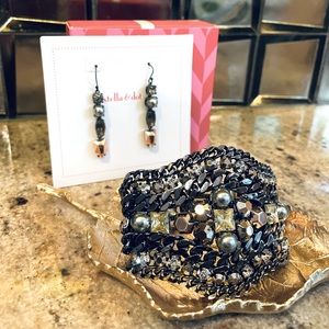 Stella & Dot Kahlo Bracelet and matching Earrings